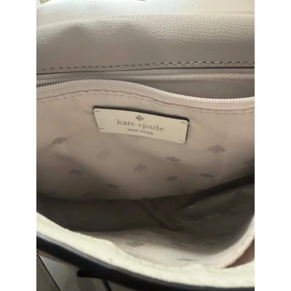 KATE SPADE Nicola Bicolor Twistlock Medium Flap Shoulder Bag Purse